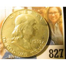 1963 D Franklin Half Dollar, Brilliant Uncirculated.