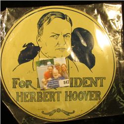 1928 License Plate Attachment "For President Herbert Hoover"