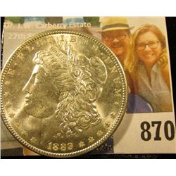 1889 P U.S. Morgan Dollar, Brilliant Uncirculated.
