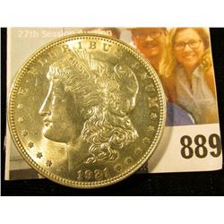 1921 P U.S. Morgan Silver Dollar, Brilliant Uncirculated.