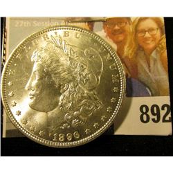 1896 P U.S. Morgan Silver Dollar, Brilliant Uncirculated.