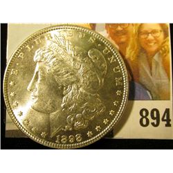 1898 P U.S. Morgan Silver Dollar, Brilliant Uncirculated.