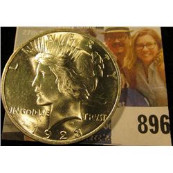 1923 P U.S. Peace Silver Dollar, Brilliant Uncirculated.