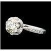 Image 1 : 1.45 ctw Diamond Ring - 14KT White Gold