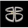 Image 2 : 0.62 ctw Diamond Ring - 14KT White Gold