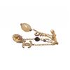 Image 2 : Chanel Gold Bar CC Dangle Charm Brooch 01A