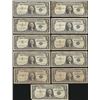 Image 1 : Lot of (12) 1957 $1 Silver Certificate Notes