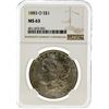 Image 1 : 1883-O NGC MS63 Morgan Silver Dollar