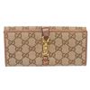 Image 1 : Gucci Brown Beige Canvas Leather Monogram Wallet