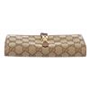 Image 4 : Gucci Brown Beige Canvas Leather Monogram Wallet