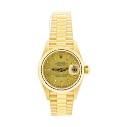 Rolex 18KT Yellow Gold Ladie's Presidential Wristwatch