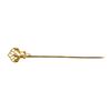 Image 1 : 0.02 ctw Diamond Stick Pin - 10KT Yellow Gold