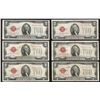 Image 1 : Set of (6) 1928G $2 Legal Tender Notes