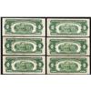 Image 2 : Set of (6) 1928G $2 Legal Tender Notes