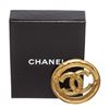 Image 2 : Chanel Vintage Gold CC Pin Brooch