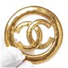 Image 3 : Chanel Vintage Gold CC Pin Brooch