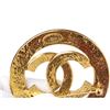 Image 4 : Chanel Vintage Gold CC Pin Brooch