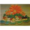 Image 1 : Ivan Rabuzin (1919-) Croatian Oil on canvas The Village Called Big Flower, 1960 Signed monogram a...
