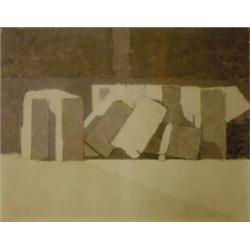 William Brooker (1918-1983) Oil on canvas 'For Guiseppe Abbots 1836-68' Inscribed top left corner...