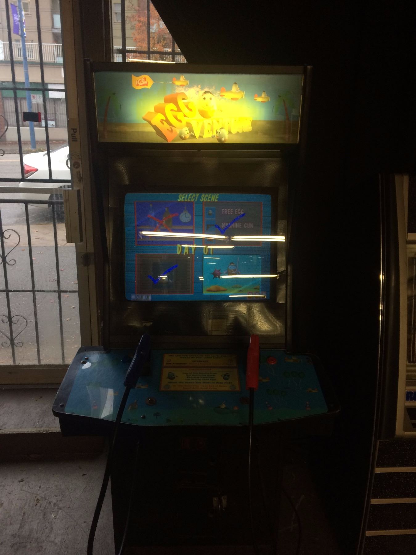 EXCELLENT CONDITION EGG VENTURE 2 PLAYER SHOOTING ARCADE