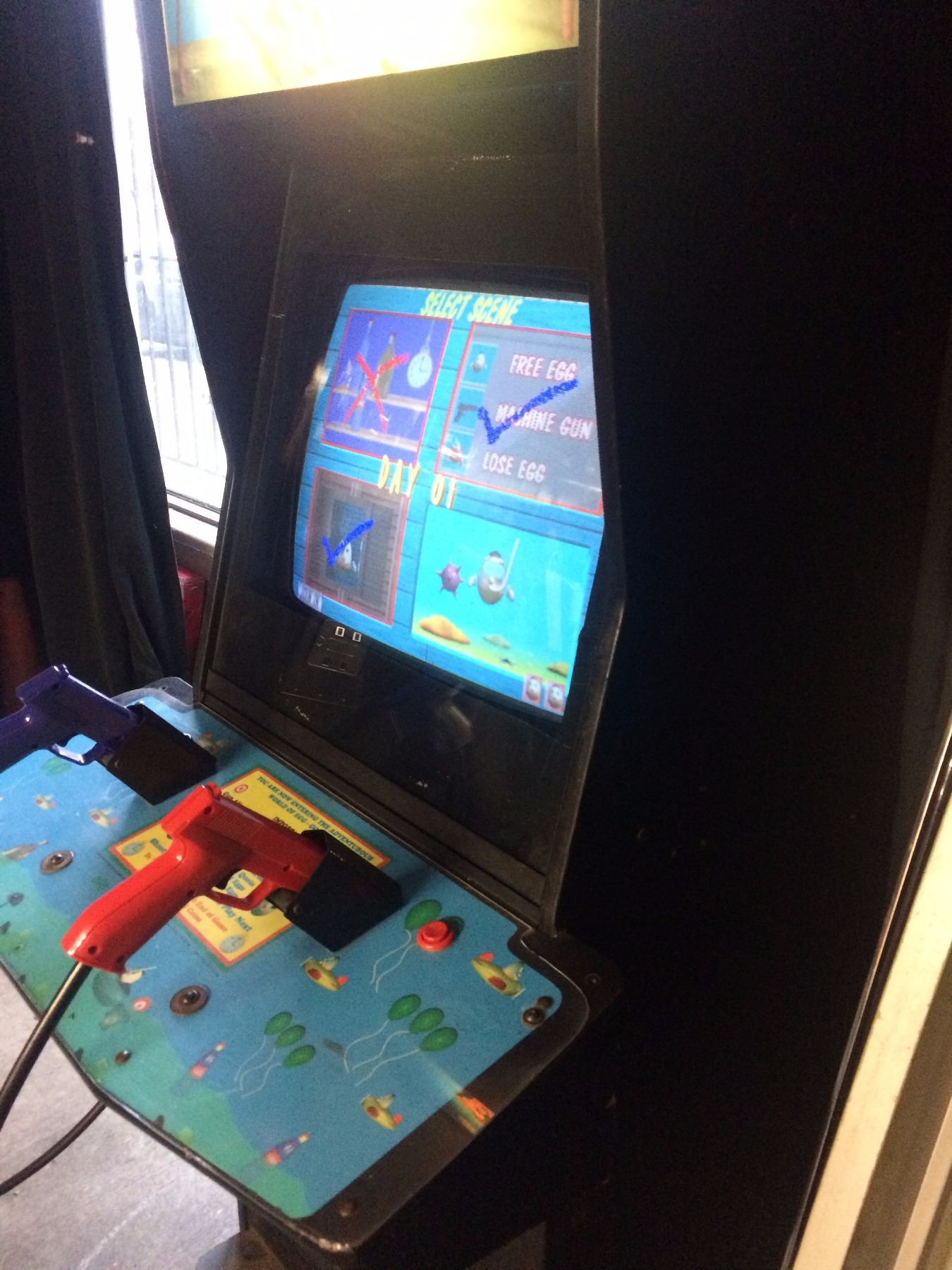 EXCELLENT CONDITION EGG VENTURE 2 PLAYER SHOOTING ARCADE