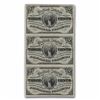 Image 1 : Crisp Uncirculated. Sheet 3 Notes 1863 3rd Issue Fractional Currency 3 Cents CU (FR#1226)