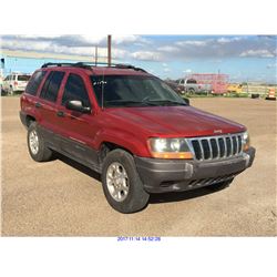 2001 - JEEP GRAND CHEROKEE  // TX REGISTRATION ONLY