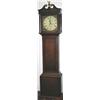 Image 1 : Early C19th oak & mahogany longcase clock with swan-neck pediment & 30-hour...