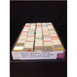 6600 BASEBALL TRADING CARDS (1959-1992) LOTS OF STARS