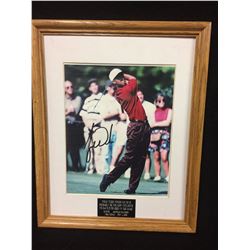 TIGER WOODS FACSIMILE AUTO  12" X 14" FRAMED PHOTO