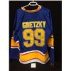 Image 1 : AUTOGRAPHED WAYNE GRETZKY ST LOUIS BLUES HOCKEY JERSEY W COA