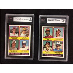 1978 TOPPS ROOKIE SHORTSTOPS KSA 8.5 & 1978 ROOKIE 2ND BASEMAN KSA 8