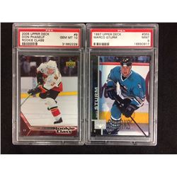 UPPER DECK DION PHANEUF PSA 10 ROOKIE LOT