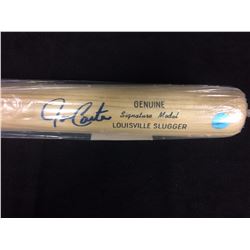 AUTOGRAPHED JOE CARTER GUNUINE SIGNATURE BAT WITH COA