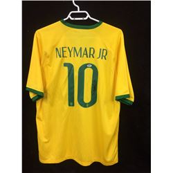 NEYMAR JR AUTOGRAPHED BRAZIL SOCCER JERSEY PSA COA