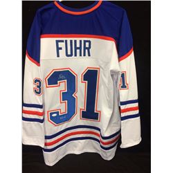 AUTOGRAPHED GRANT FUHR EDMONTON OILERS JERSEY JSA COA