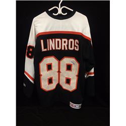 AUTOGRAPHED ERIC LINDROS PHILADELPHIA FLYERS HOCKEY JERSEY