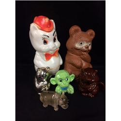 VINTAGE COIN BANK LOT