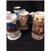 Image 2 : BUDWEISER XMAS BEER STEIN LOT
