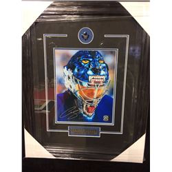 AUTOGRAPHED 14 X 18 CURTIS JOSEPH PORTRAIT IN FRAME WITH COA