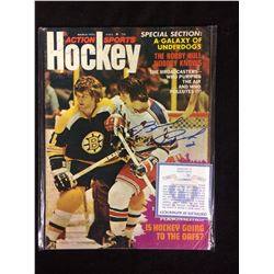AUTOGRAPHED BRAD PARK HOCKEY MAGAZINE WITH COA