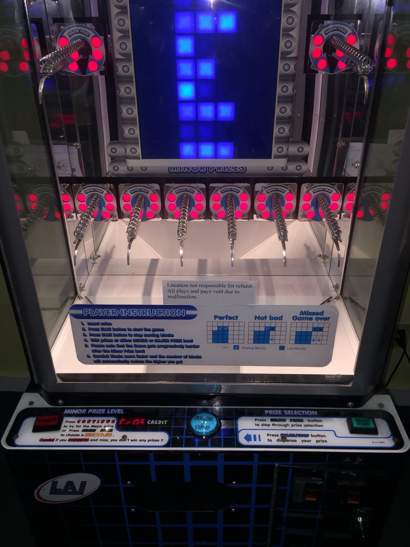 STACKER ARCADE GAME IN PERFECT WORKING ORDER