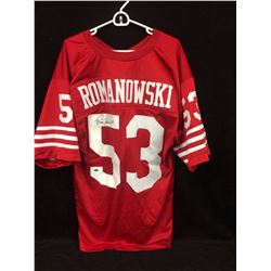 AUTOGRAPHED BILL ROMANOWSKI SAN FRANCISCO 49ERS JERSEY