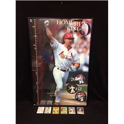 MARK MCGUIRE HOME RUN KING FRAMED POSTER W CARDS