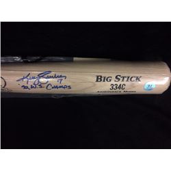 AUTOGRAPHED KELLY GRUBER GUNUINE SIGNATURE BAT WITH COA