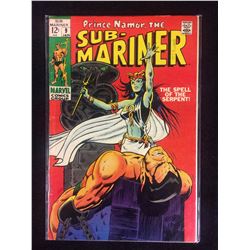 Sub-Mariner Prince Namor #9 Original Marvel Comic Book 1969