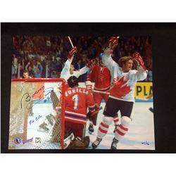 16 X 20 AUTOGRAPHED BOBBY HULL TEAM CANADA PHOTO W COA LIMITED EDITION