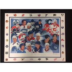 16 X 20 NHL CANADIAN GREATS PORTRAIT SIGNED BY TREVOR LINDEN