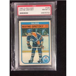 1982 OPC WAYNE GRETZKY HOCKEY CARD PSA 8