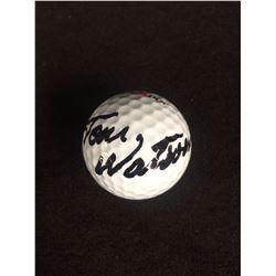 AUTOGRAPHED TOM WATSON GOLF BALL W COA